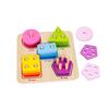 Wooden Geometric Stacking Shapes by Numbers - Tooky Toy 2+